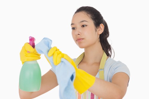 Careful treatment of a decorative rug during cleaning