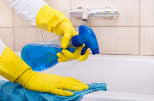 Deep cleaning of high-traffic commercial carpets in SW19