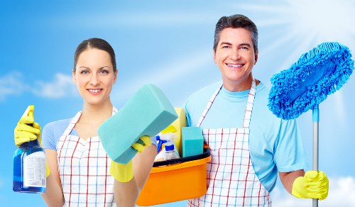 Local cleaners carrying out a detailed deep clean in a Wimbledon property